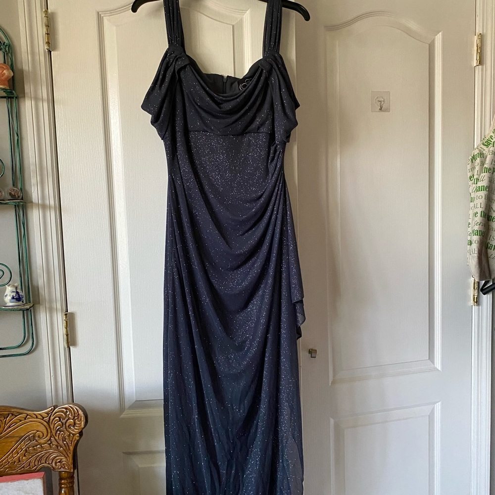 Alex evenings, mother of the groom. Size 12. Slate blue/ sparkles. Worn once